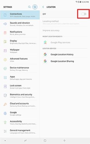 Galaxy TAB S4: Manage Location Services | Samsung India