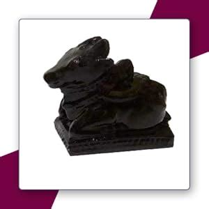 Buy SK CRAFT Black Stone Nandi Idol, Handcrafted Matt Finish Shiva's ...