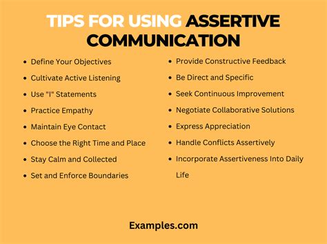 Image result for Assertiveness Tips Examples of Assertive Communication