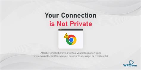 Your Connection Is Not Private Chrome Fix 的图像结果