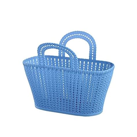 HOMIES, 1 Piece Oval Hollow out sunflower plastic Hand basket with ...