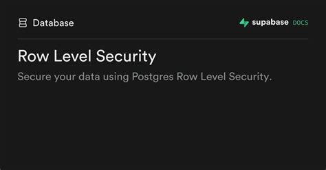 Row Level Security Implementation 的图像结果