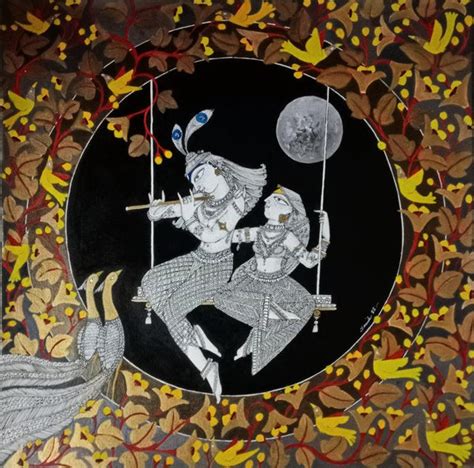 Radha Krishan Acrylic Paintings & Artworks | Buy Acrylic Paintings of ...