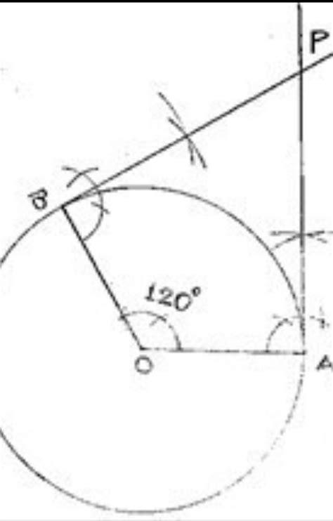 draw a pair of tangents to a circle of radius 6 cm which are inclined ...