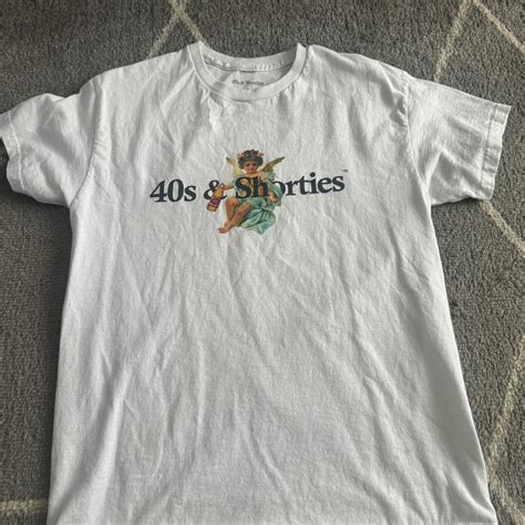 40s & Shorties white t-shirt - Depop