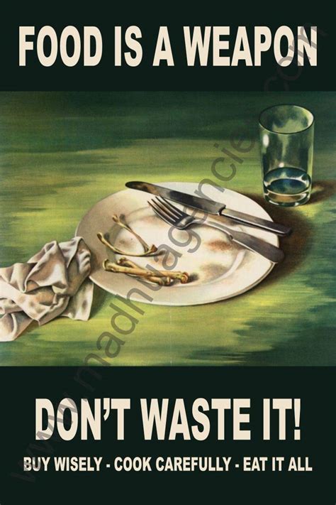 food is a weapon poster in self adhesive vinyl Sticker (24" X 16 ...