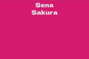 Sena Sakura - Facts, Bio, Career, Net Worth | AidWiki