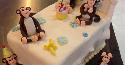 Five Monkeys Fondant Cake Delivery In Delhi NCR