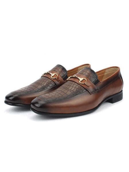 Buy Tan Buckle Croco Slip-on Online – Sanfrissco
