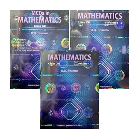 Mathematics Volume 1 & 2 With MCQ For Class 12 | 2025-2026 | By R. D ...