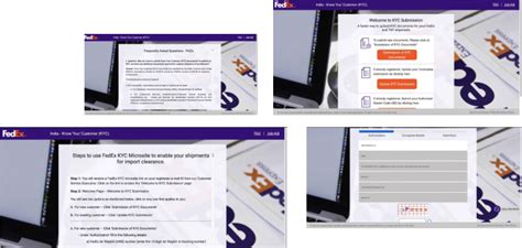 FedEx KYC Microsite UI Design to improve customer onboarding journeys.