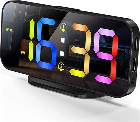 Buy EDUP LOVE Digital Alarm Clocks, LED Electronic Clock, Snooze Mode ...