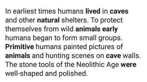How did Primitive man use animals or Primitive man lived in natural ...