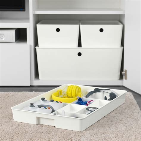 KUGGIS insert with 8 compartments, white - IKEA