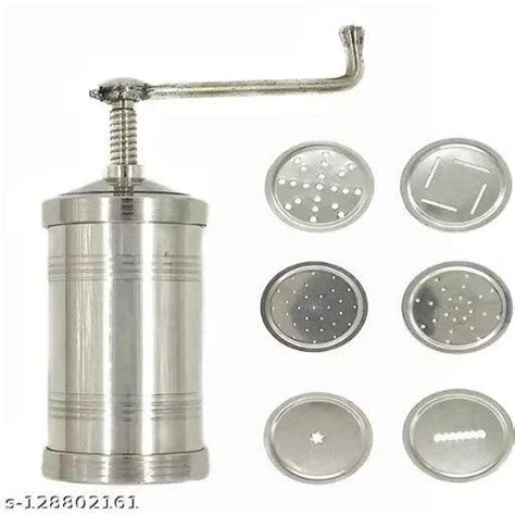 Stainless Steel Sev Chakli/Murukku/Sancha Maker Machine with 6 Differe ...