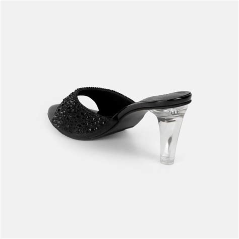 Buy Haute Diva Women Black Party Slip Ons Online | SKU: 54-215-11-36 ...