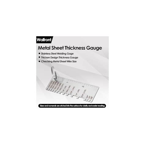 Walfront Wire/Metal Sheet Thickness Gauge Stainless Steel India | Ubuy