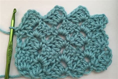 Image result for V-Stitch Shell Crochet Pattern