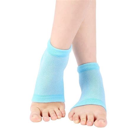 SAFERSKY Heel Pain Relief Silicone Gel Heel Socks Foot Protector anti ...