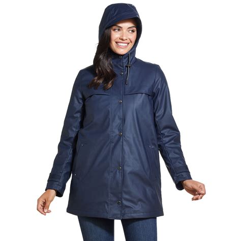 Weatherproof Women's Slicker Jacket in Navy, Small | Costco UK