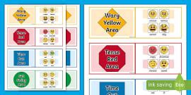 Areas of Regulation Lanyard Cards - Twinkl