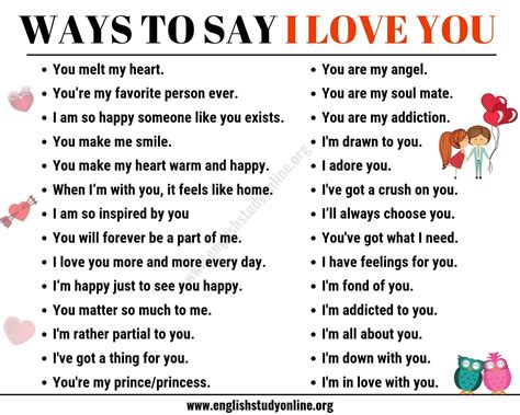 200+ Creative Ways to Say I Love You in English | Other ways to say ...