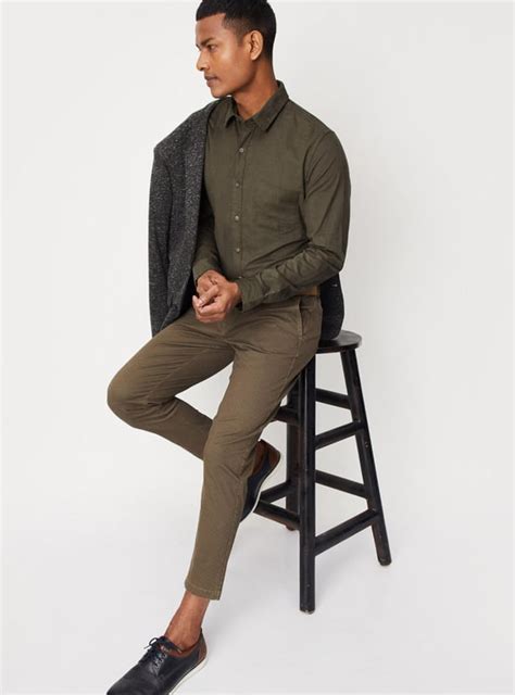 Buy Men Corduroy Slim Fit Smart Casual Shirt Online at just Rs. 1299.0 ...