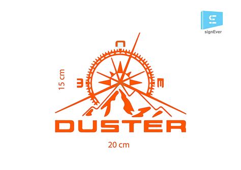 SIGN EVER Renault Duster Compass Stickers Car Back Sides Bumper Decal ...