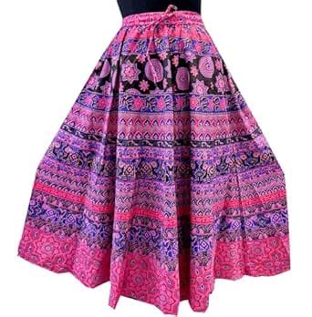 Buy CHANDRAWAT Women's Cotton Jaipuri Sanganeri Print Fashion, Wrap ...