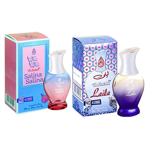 Al-Nuaim Heart Series Salina Salina, Laila 20 ml Attar Roll On for ...