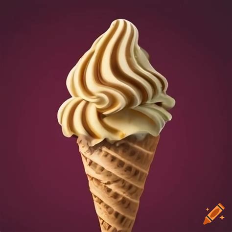 Spiral ice cream cone