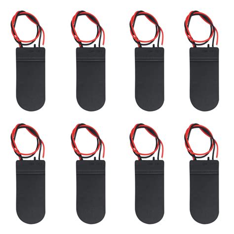 Buy 8PCS CR2032 Battery Holder, CR2032 Coin Cell Button Plastic Battery ...