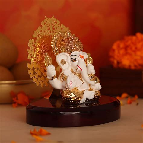 Ganesha Idol with Kalpavriksha Tree (3 inches) – Wemy