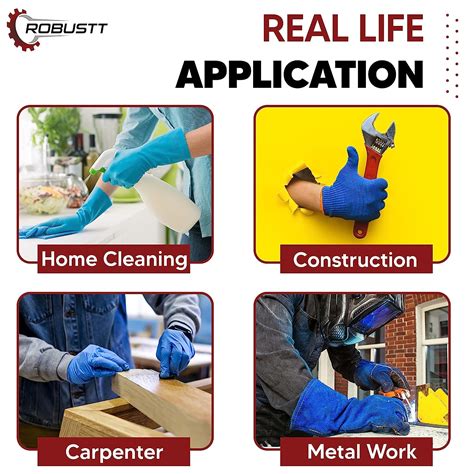Buy Anti-Cut Blue Safety Gloves Half Coated (Back Also) – Robustt