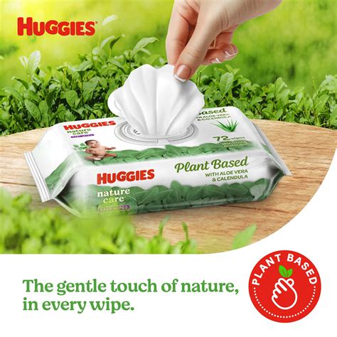Buy HUGGIES NATURE CARE BABY WIPES - PLANT BASED WITH ALOE VERA ...
