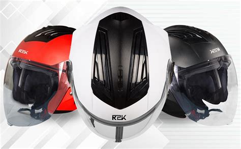 Steelbird SBA-3 R2K Classic Open Face Helmet : Amazon.in: Car & Motorbike