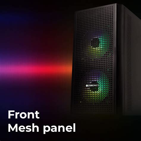 ZEBRONICS Zeb-AUXO Premium Gaming Cabinet with Micro ATX Support, USB3 ...