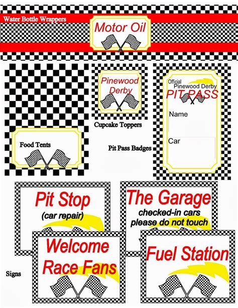 Printable Pinewood Derby Rules