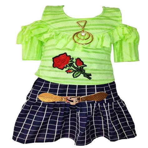 Buy NEW GEN Baby Girl's Fit And Flare Knee Length Dress (BABY_143_GREEN ...