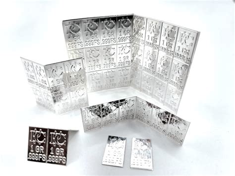 Amazon.com: 3 One Grain Pure Silver Bars .999 Fine Silver : Arts ...