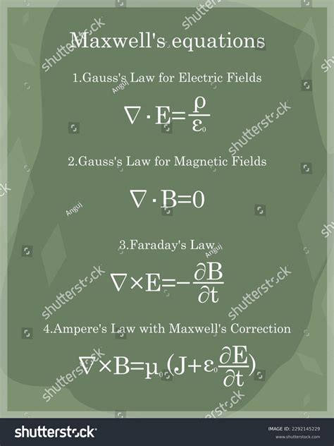 12 Maxwells Equations Integral Form Images, Stock Photos & Vectors | Shutterstock