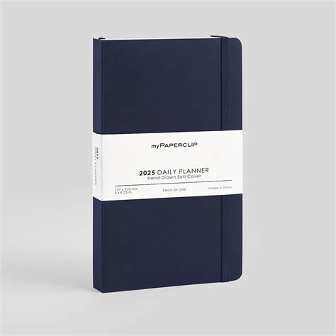 myPAPERCLIP 2025 Daily Planner, Section Thread Bound, Hand Drawn Paper ...