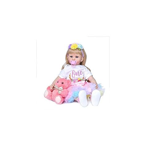 Buy Zero Pam Realisitic Reborn Toddler Silicone Dolls Rainbow Skirt ...