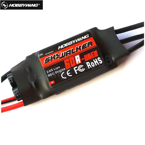 Hobbywing Skywalker 2-6S 60A UBEC Brushless ESC With 5V/5A BEC – RC Mumbai