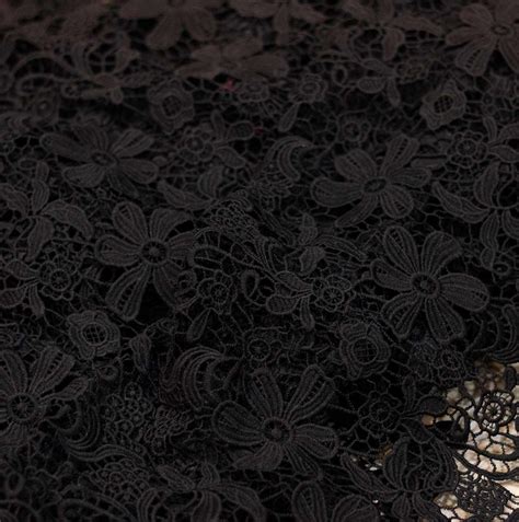 Black Lace Fabric Dressmaking Fabrics FABRIC TYPE Lace Fabric