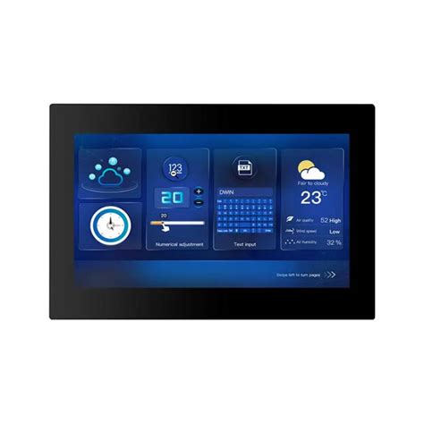 DWIN 10.1 Inch With Shell 1024x600 RS232/RS485 HMI LCD Display ...