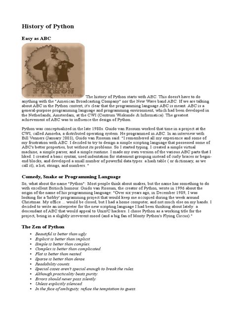 Complete History of Python 的图像结果