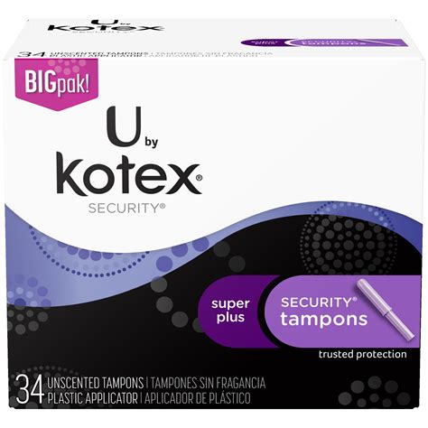 UPC 036000423396 - U by Kotex Security Tampons, Super Plus Absorbency ...
