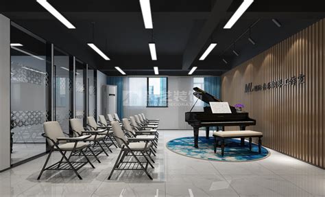 音乐传媒公司办公室装修设计案例效果图_岚禾办公空间设计