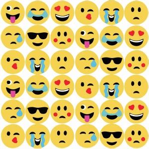 DECOR Production 58.42 cm Emoji/ Smiley'sDecorative Wall Sticker Self ...
